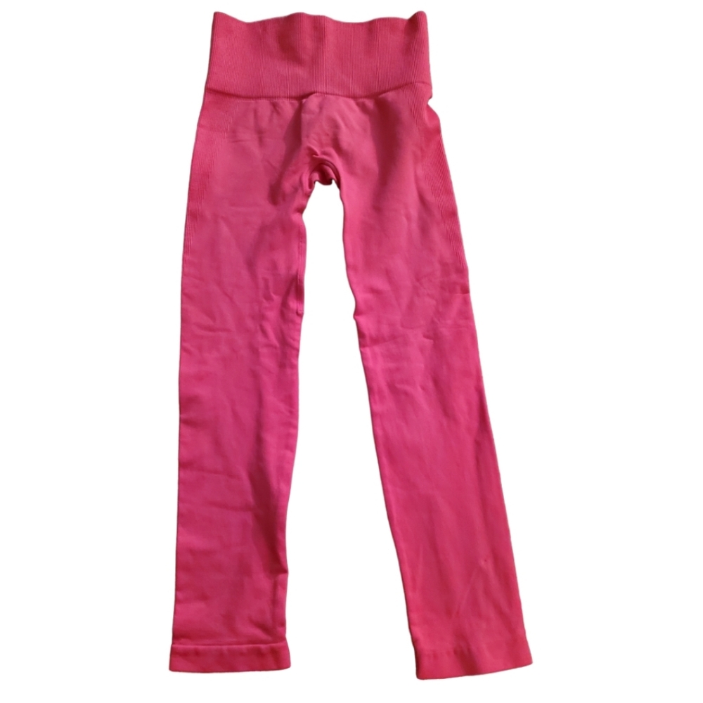 NUX hot pink moderate compression leggings S & M NWT